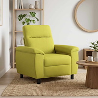 vidaXL Soffa Ljusgrön 95 x 90 x 95 cm Tyg