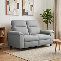 vidaXL Soffa Ljusgrå 158 x 90 x 95 cm Tyg