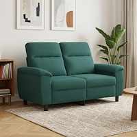 vidaXL Soffa Mörkgrön 158 x 90 x 95 cm Tyg