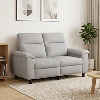 vidaXL Soffa Moln Grå 158 x 90 x 95 cm Tyg