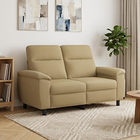 vidaXL Soffa Ljusbrun 158 x 90 x 95 cm Tyg