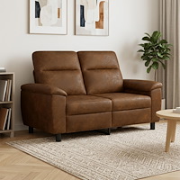 vidaXL Soffa Brun 158 x 90 x 95 cm Faux Mockaläder