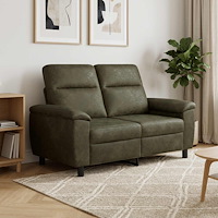vidaXL Soffa Armégrön 158 x 90 x 95 cm Faux Mockaläder