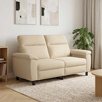 vidaXL Soffa Gräddvit 178 x 90 x 95 cm Tyg