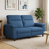 vidaXL Soffa Blå 178 x 90 x 95 cm Tyg