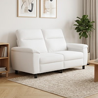 vidaXL Soffa Vit 178 x 90 x 95 cm Tyg