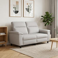 vidaXL Soffa Moln Grå 178 x 90 x 95 cm Tyg