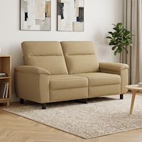 vidaXL Soffa Ljusbrun 178 x 90 x 95 cm Tyg