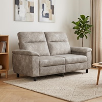 vidaXL Soffa Ljusgrå 178 x 90 x 95 cm Faux Mockaläder