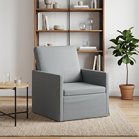 vidaXL Fåtölj Ljusgrå 70 x 81 x 82 cm Tyg