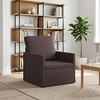 vidaXL Fåtölj Mörkbrun 70 x 81 x 82 cm Tyg