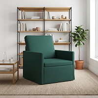 vidaXL Fåtölj Mörkgrön 70 x 81 x 82 cm Tyg