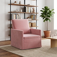 vidaXL Fåtölj Rosa 70 x 81 x 82 cm Sammet (V)