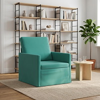 vidaXL Fåtölj Turkos 70 x 81 x 82 cm Sammet (V)