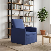 vidaXL Fåtölj Polisblå 70 x 81 x 82 cm Sammet (V)