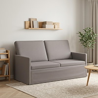 vidaXL Soffa för 2 personer Taupe 150 x 81 x 82 cm Tyg
