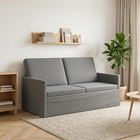 vidaXL Soffa för 2 personer Mörkgrå 150 x 81 x 82 cm Sammet (V)