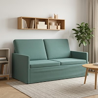 vidaXL Soffa för 2 personer Havgrön 150 x 81 x 82 cm Sammet (V)