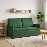 vidaXL Soffa för 2 personer Jungelgrön 150 x 81 x 82 cm Kordread tyg