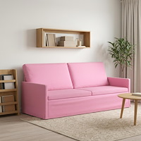vidaXL 3-sitssoffa Rosa 190 x 81 x 82 cm Tyg