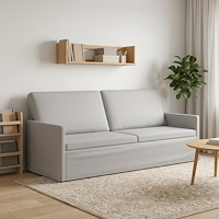 vidaXL 3-sitssoffa Moln Grå 190 x 81 x 82 cm Tyg