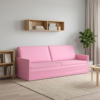 vidaXL 3-sitssoffa Rosa 220 x 81 x 82 cm Tyg