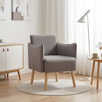 vidaXL Accentstol Taupe Tyg