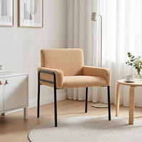 vidaXL Accentstol Beige Bouclé
