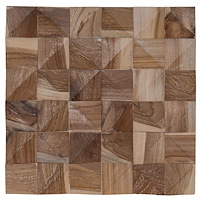 vidaXL Väggpanel 11 st Naturlig 30 x 30 x 2 cm