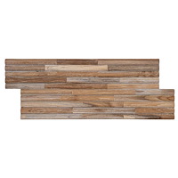 vidaXL Väggpanel 10 st Naturlig 55 x 20 x 2 cm