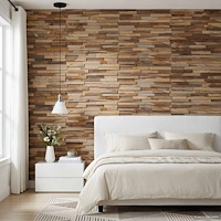 vidaXL Väggpaneler 10 st Naturlig 56 x 18 x 2 cm Massivt teakträ
