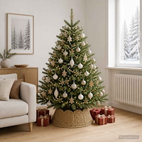 vidaXL Julträdskrage Rund Naturlig Diam. 75 x 25 cm Sjögräs
