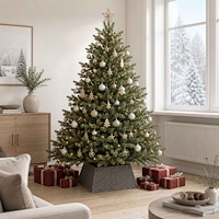 vidaXL Julträdskrage Fyrkantig Grå 70 x 70 x 28 cm konstrotting