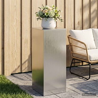 vidaXL Växtställ Silver 40 x 40 x 100 cm Stål