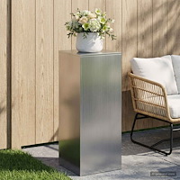 vidaXL Växtställ Silver 40 x 40 x 100 cm Stål