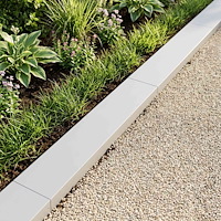 vidaXL Topprofil för rabattkant 2 st 100 x 20 x 5 cm Stål Vit