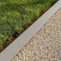 vidaXL Topprofil för rabattkant 2 st 100 x 20 x 5 cm Rostfritt stål