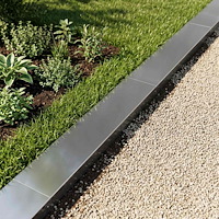 vidaXL Topprofil för rabattkant 2 st 100 x 20 x 5 cm Galvaniserat stål