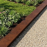 vidaXL Topprofil för rabattkant 2 st 100 x 20 x 5 cm
