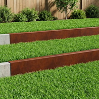 vidaXL Topprofil för rabattkant 10 st 100 x 5 x 15 cm