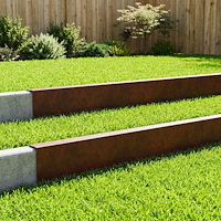 vidaXL Topprofil för rabattkant 10 st 100 x 6 x 15 cm