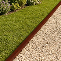 vidaXL Topprofil för rabattkant 2 st 100 x 5 x 5 cm
