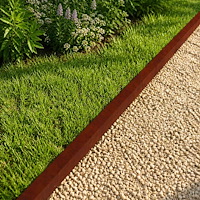 vidaXL Topprofil för rabattkant 2 st 100 x 6 x 5 cm