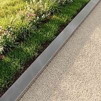 vidaXL Topprofil för rabattkant 10 st 100 x 10 x 5 cm