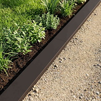 vidaXL Topprofil för rabattkant 10 st 100 x 15 x 5 cm Stål Svart