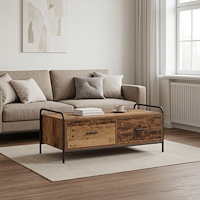 vidaXL Kaffeebord Gammalt trä 99,5 x 49 x 41 cm Konstruerat trä