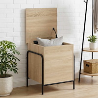 vidaXL Förvaringslåda Sonoma-ek 80 x 40 x 49,5 cm Konstruerat trä