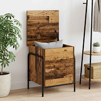 vidaXL Förvaringslåda Gammalt trä 80 x 40 x 49,5 cm Konstruerat trä