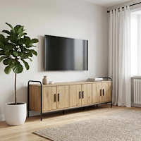 vidaXL TV-skåp 146 x 33 x 50 cm Artisan-ek Konstruerat trä