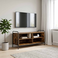vidaXL TV-skåp 140 x 39,5 x 50 cm Rökt ek Konstruerat trä